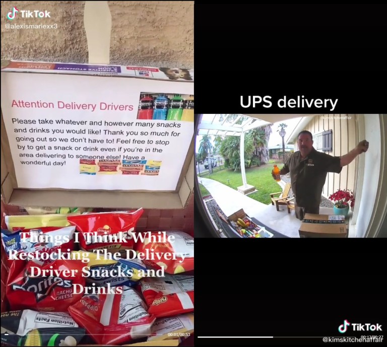 TikTok Users Are Thanking Delivery Drivers With Free Snacks… And Their Reactions Are Going Viral