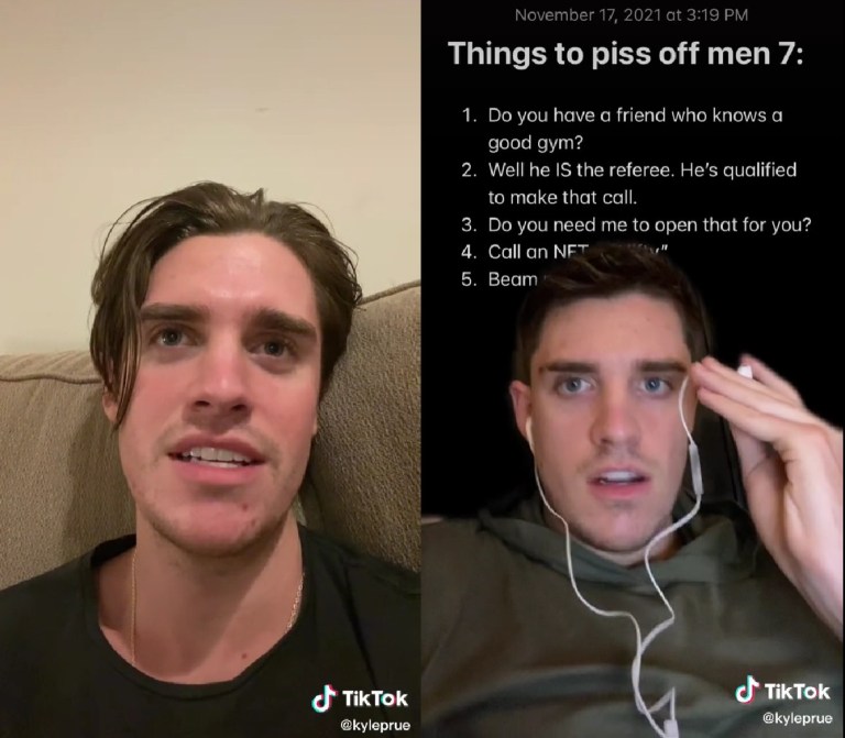 TikTok’s Kyle Prue Teaches All Of Us What To Say To Piss Off Men