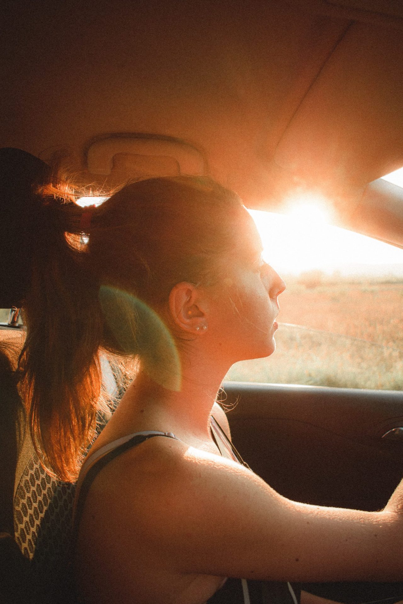 woman driving