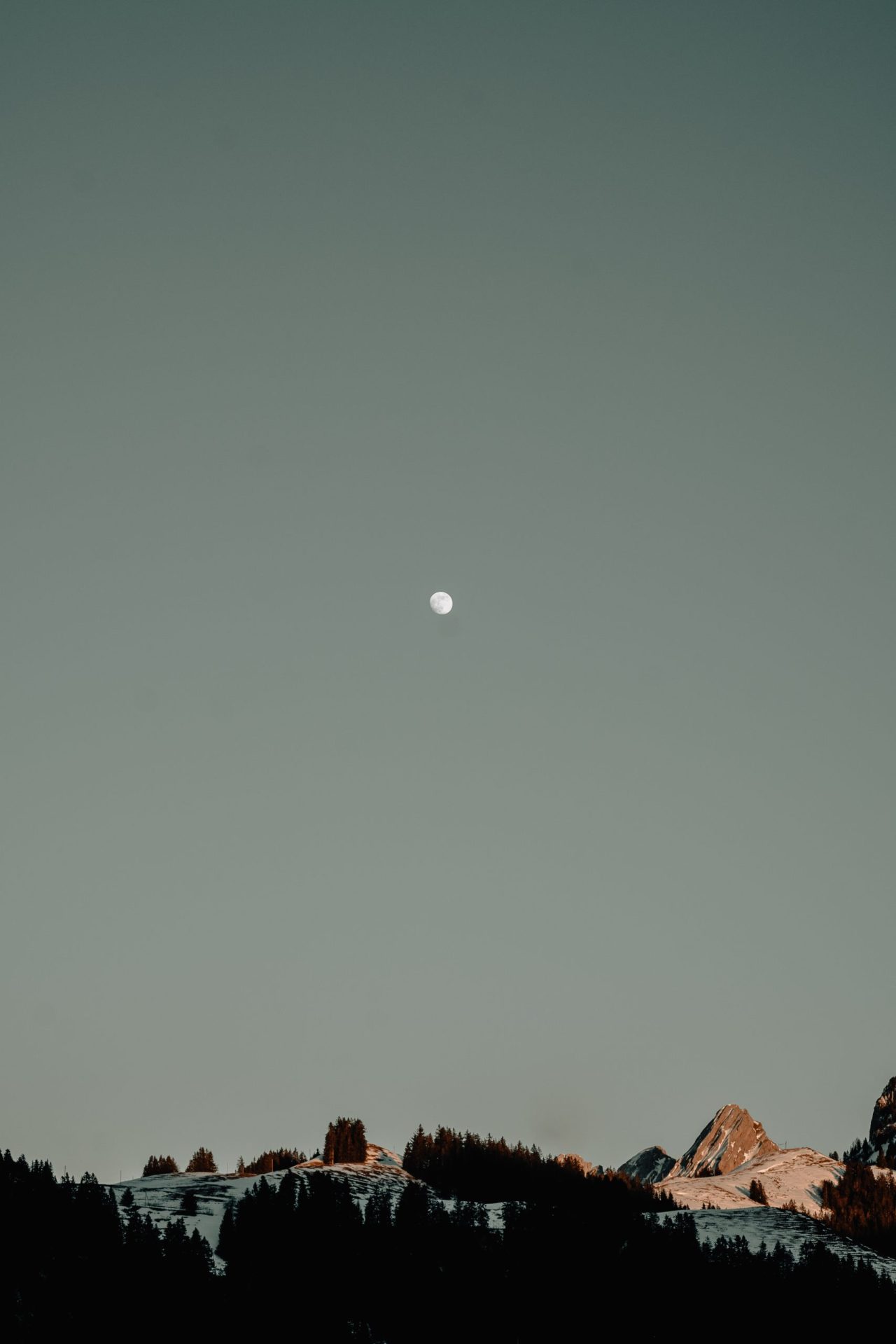moon at dusk