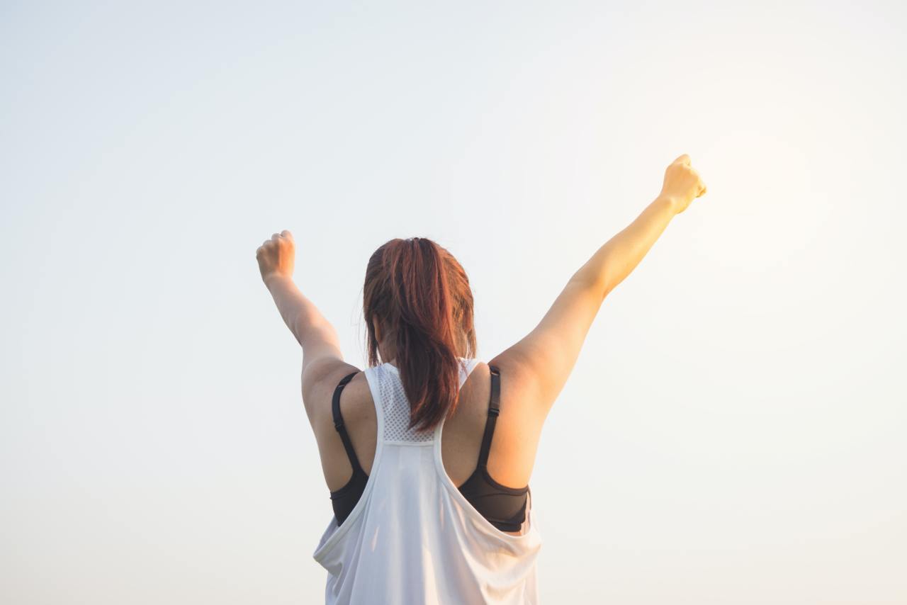 Woman Arms Up