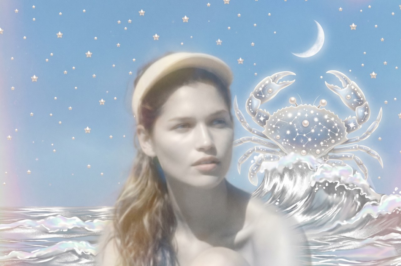 Dreamy AI-generated illustration representing Cancer season astrology