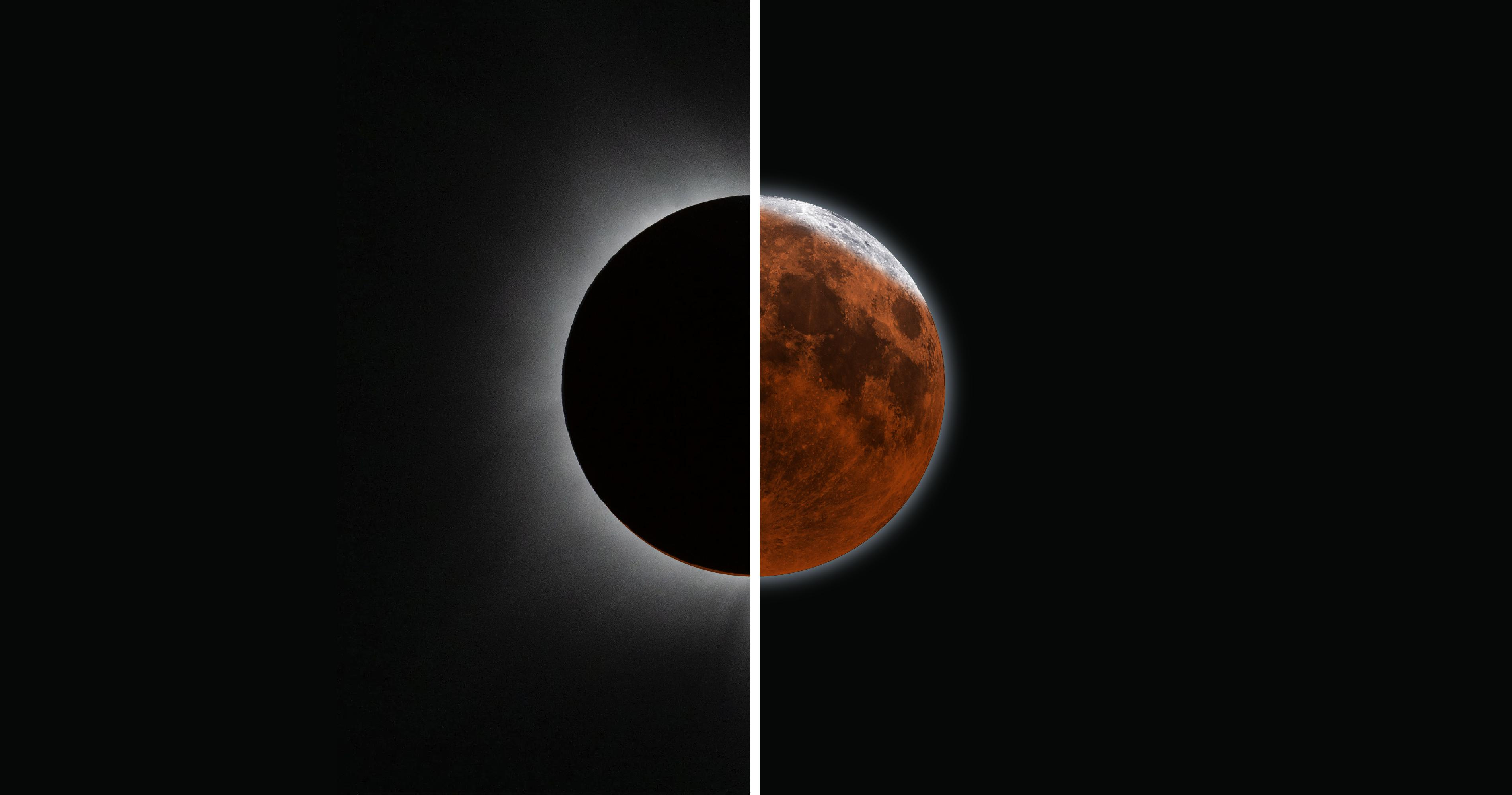 NASA photo illustration depicting eclipse season with two eclipses occurring in August 2026