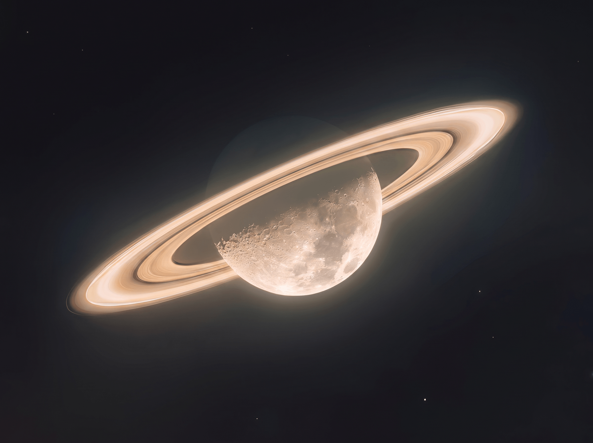 Glowing celestial portal with planets and cosmic light in deep space