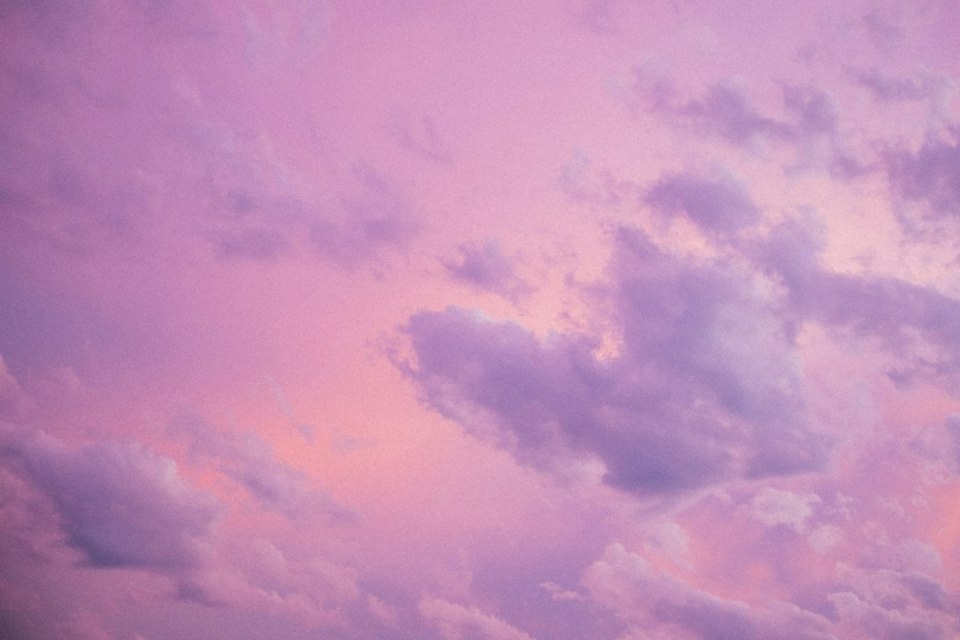 a pink and blue sky
